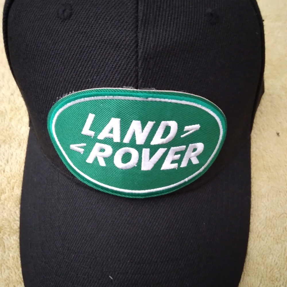 Land Rover Black Cap with Green Logo